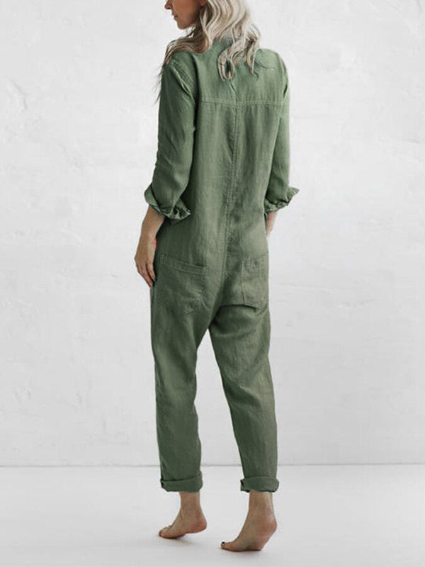 Jumpsuit med långa ärmar för en chic och bekväm look