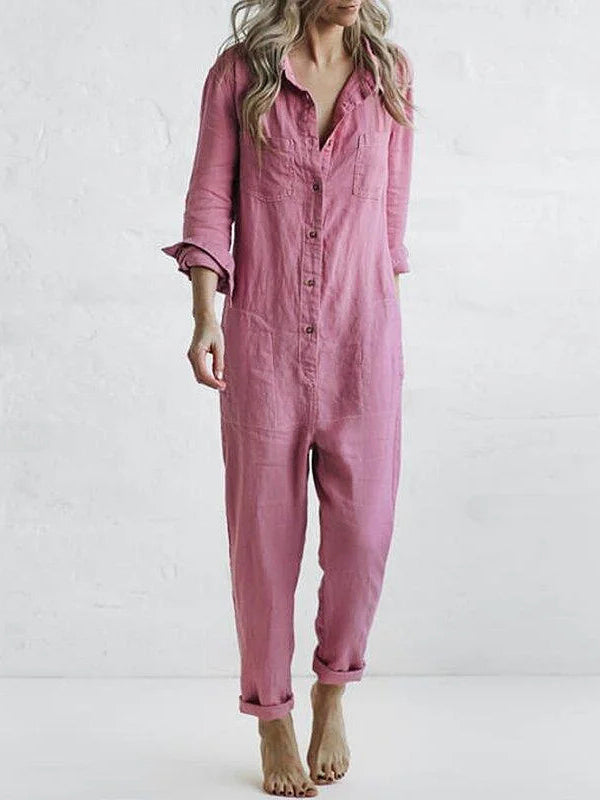 Jumpsuit med långa ärmar för en chic och bekväm look