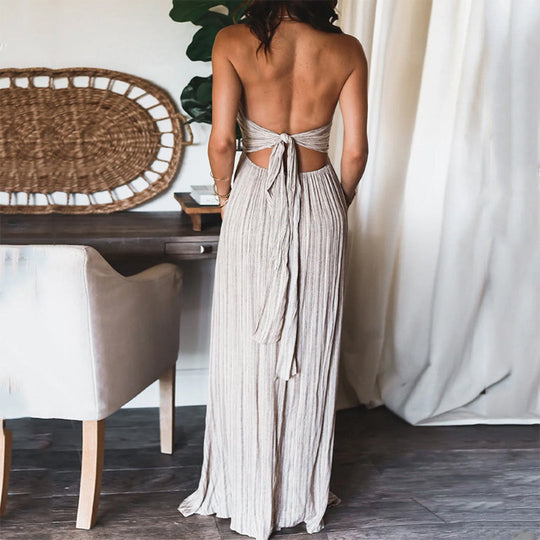 Backless U neck Stylish dress perfect for summer